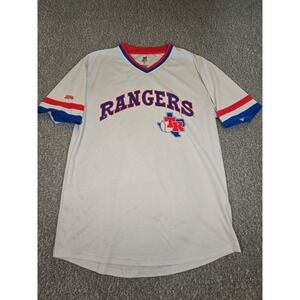 Texas Rangers Retro Throwback SGA Pullover Jersey V-Neck Medium